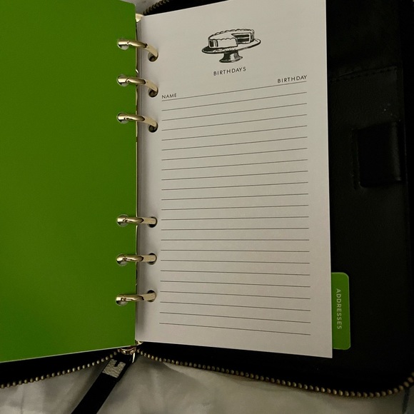 ♠️ KATE SPADE ♠️  Personal Planner Organizer Arbor Hill Bonbon Stripe 2022 - Picture 14 of 15